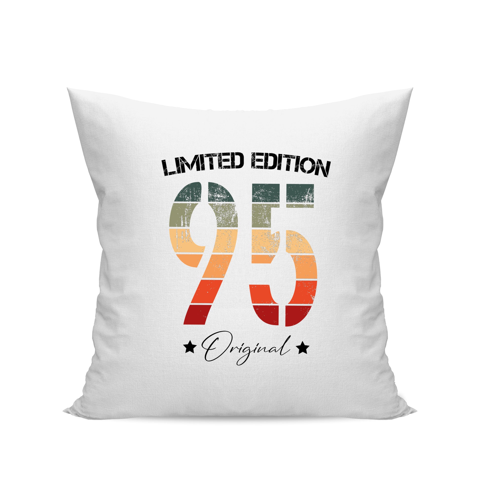 Limited Edition Original Grunge Vintage 95 - Geburtstag Kissen Weiß - Fulima