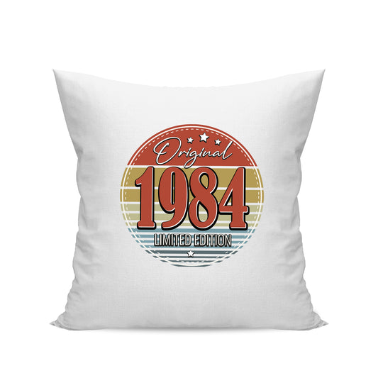 Original Limited Edition 1984 – Vintage - Geburtstagskissen Weiß - FULiMA®