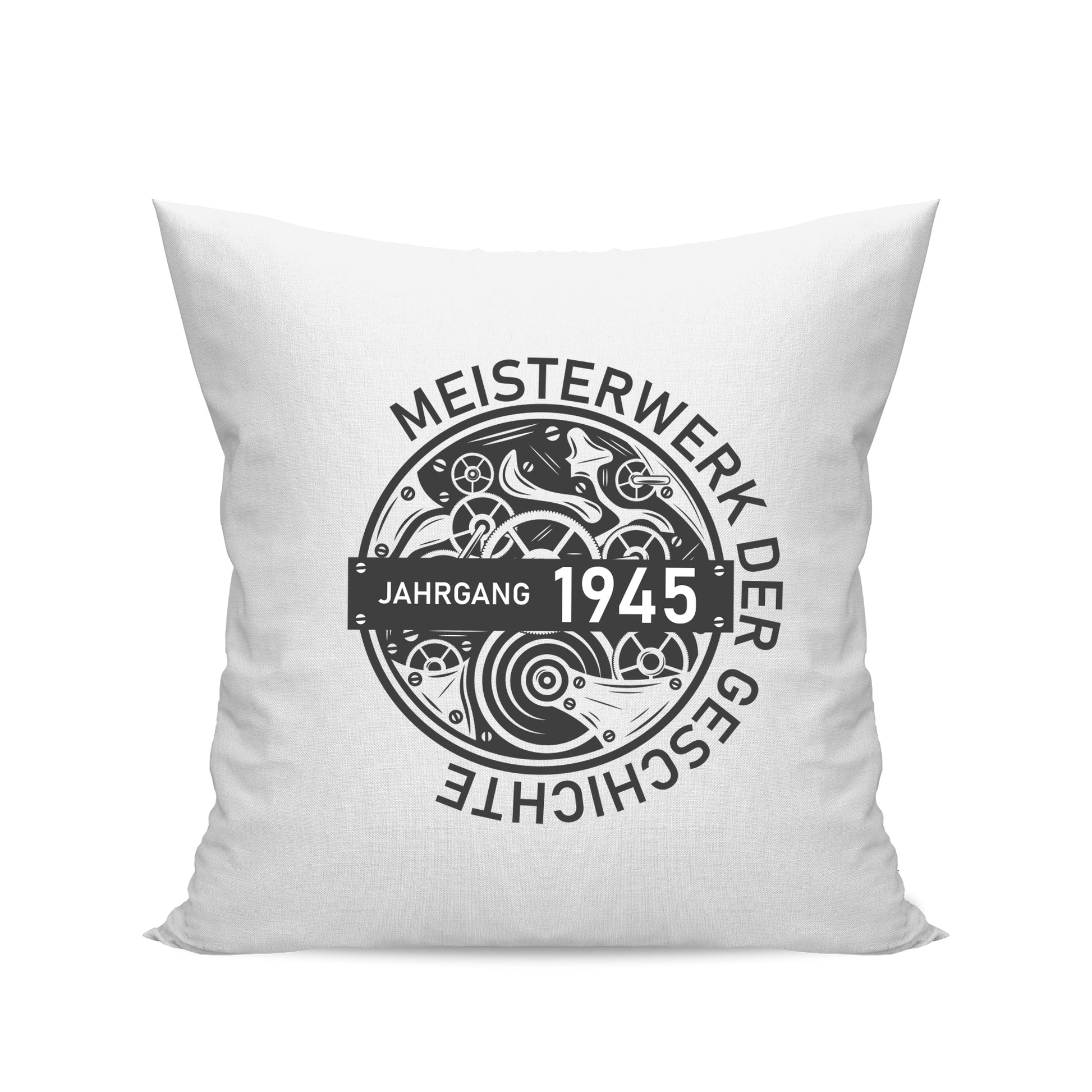 Jahrgang 1945 Meisterwerk der Geschichte - Geburtstag Kissen Weiß - Fulima