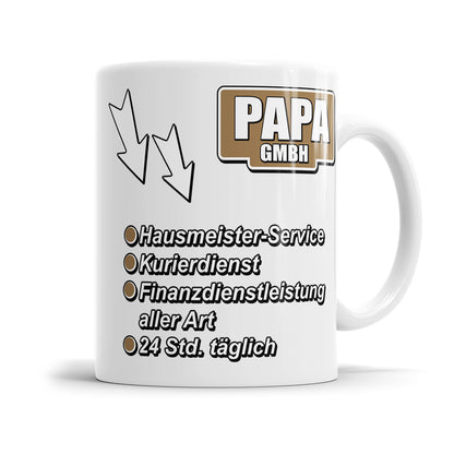 Papa GmbH Hausmeister Service Kurierdienst Papa Tasse