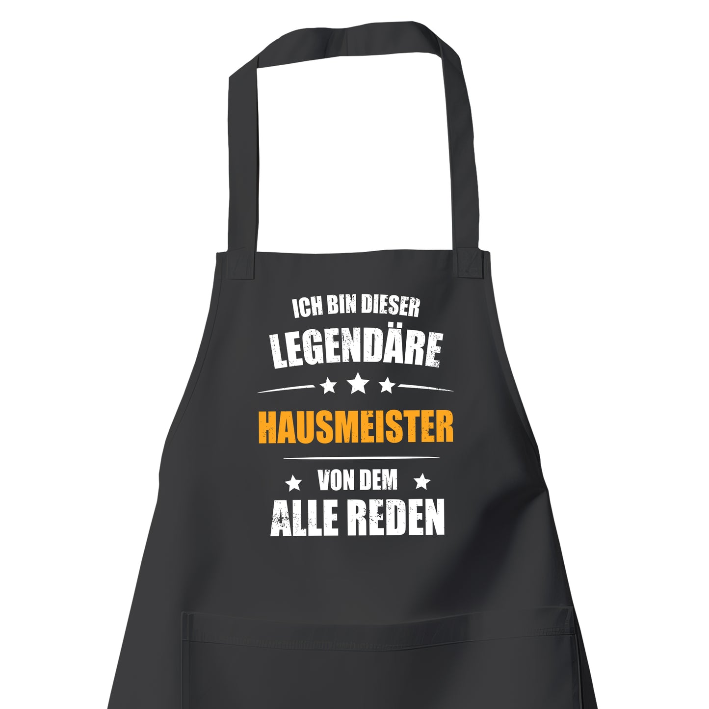Ich bin dieser Legendäre Hausmeister von dem alle reden - Schürze Schwarz - Fulima