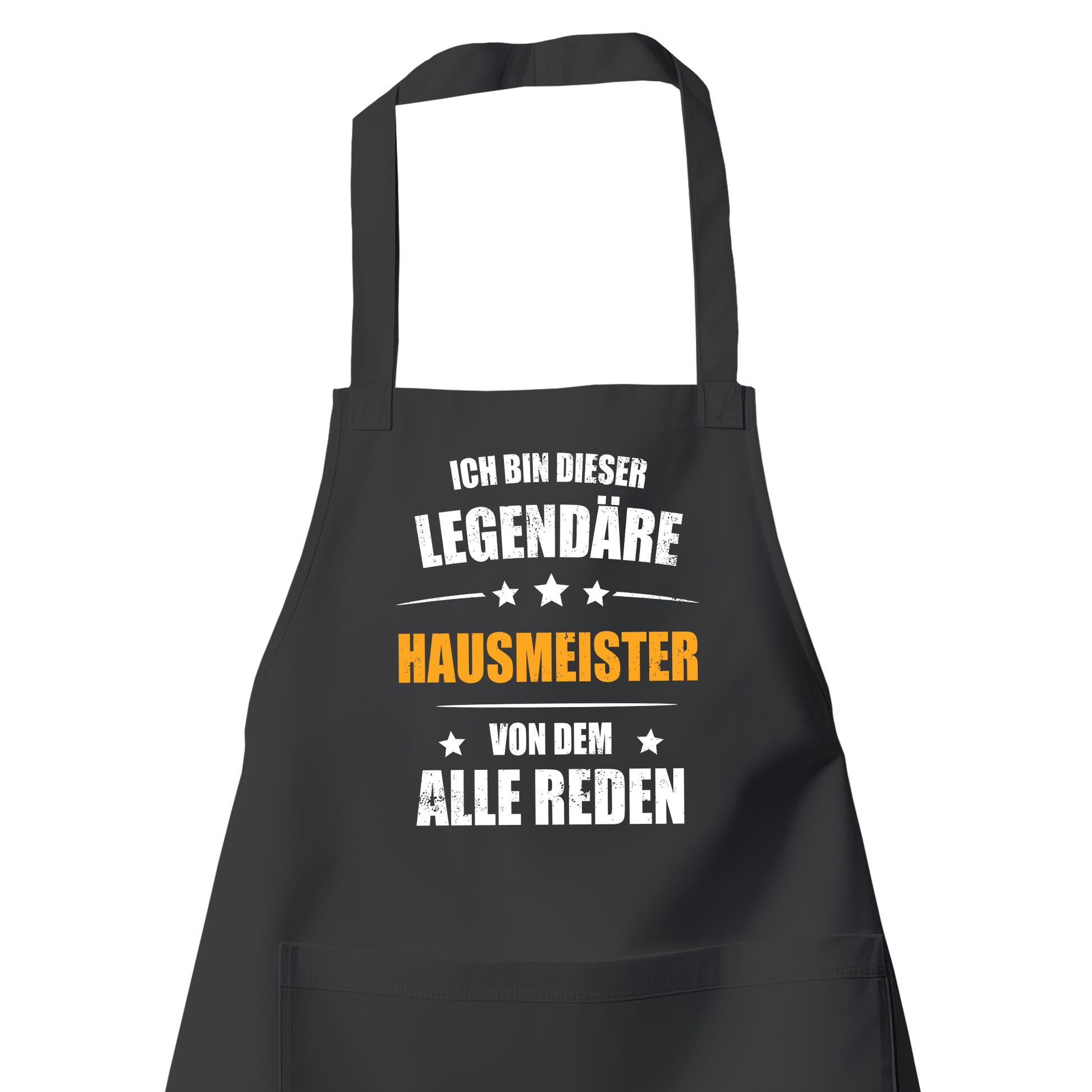 Ich bin dieser Legendäre Hausmeister von dem alle reden - Schürze Schwarz - Fulima