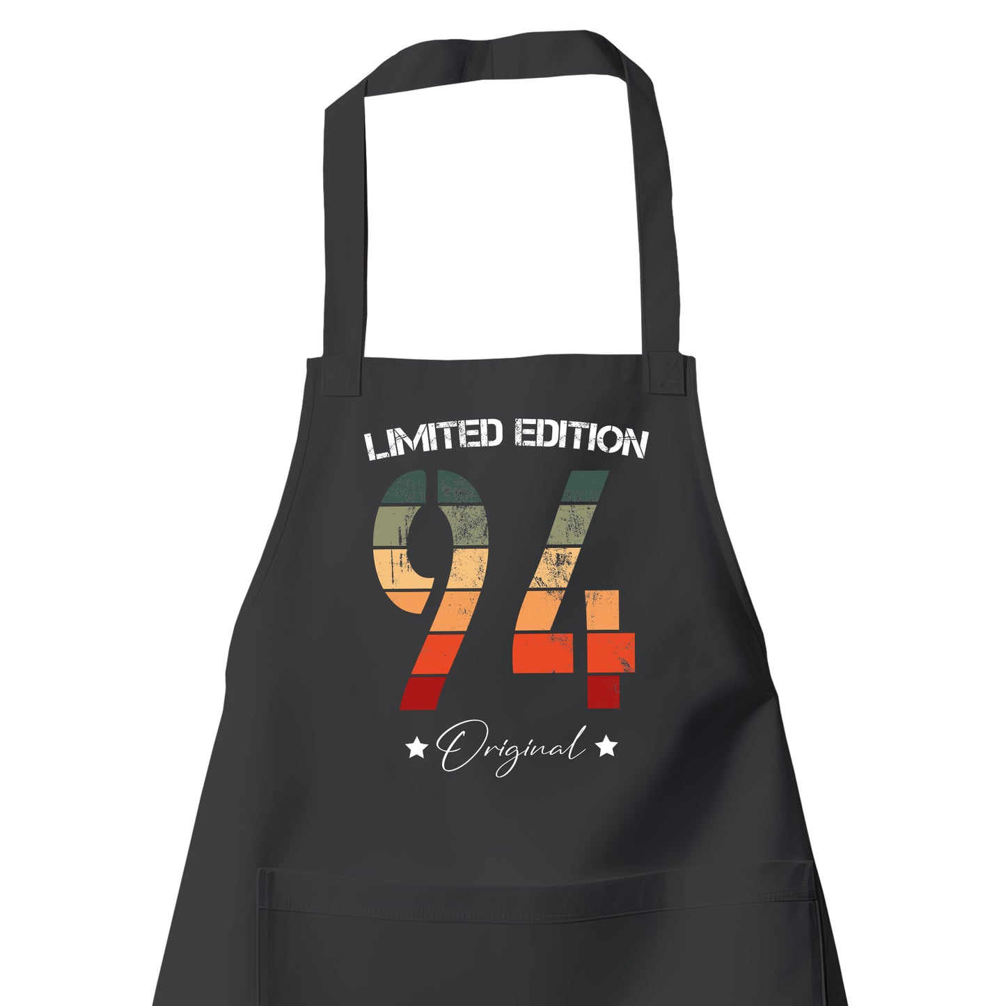 Limited Edition Original Grunge Vintage 94 - Geburtstag Schürze Schwarz - Fulima