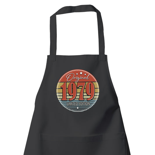 Original Limited Edition 1979 – Vintage - Schürze Schwarz - Fulima