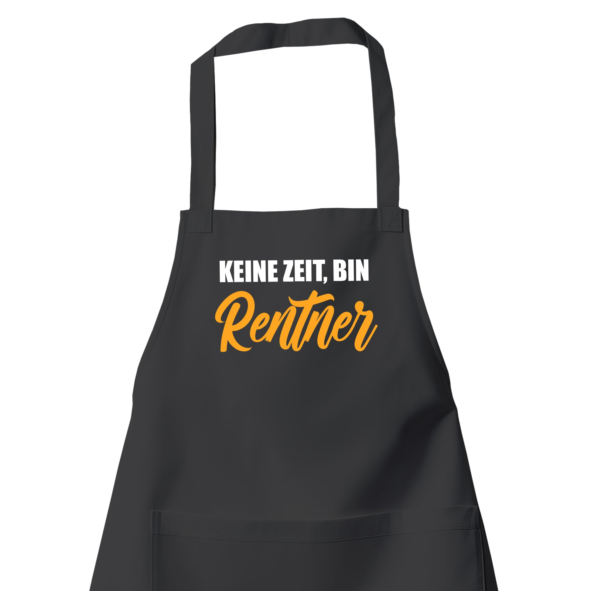 Rentner Grill- Kochschürze - Keine Zeit bin Rentner - Spruch - Rente Geschenk Schwarz - Fulima