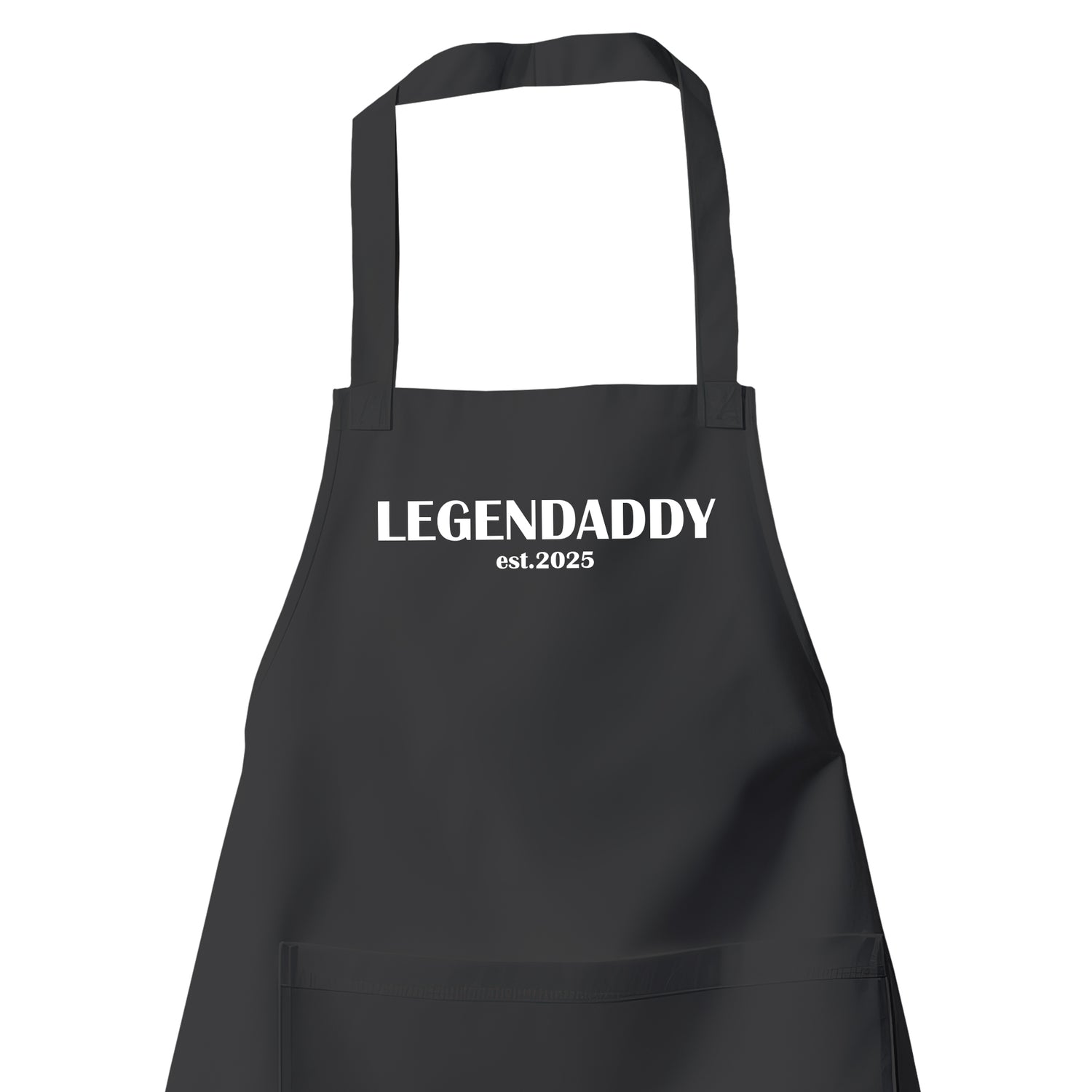 Grillschürze Papa - Legendaddy est Jahr - Geschenkidee Schwarz - Fulima