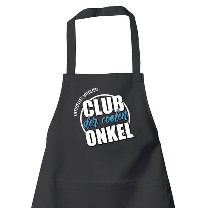 Onkel Schürze - Offizielles Mitglied Club der coolen Onkel - Geschenk Schwarz - Fulima