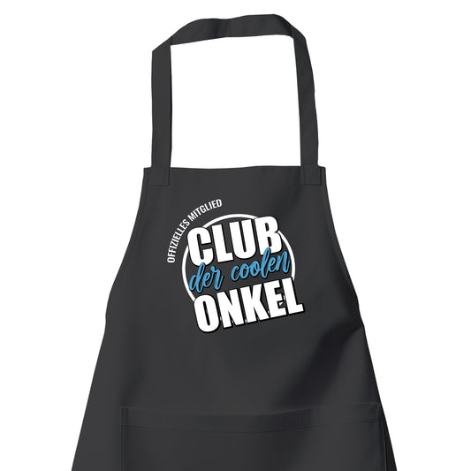 Onkel Schürze - Offizielles Mitglied Club der coolen Onkel - Geschenk Schwarz - Fulima