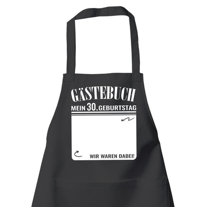 Gästebuch - Mein 30. Geburtstag Wir waren dabei Geschenk Schürze - Fulima