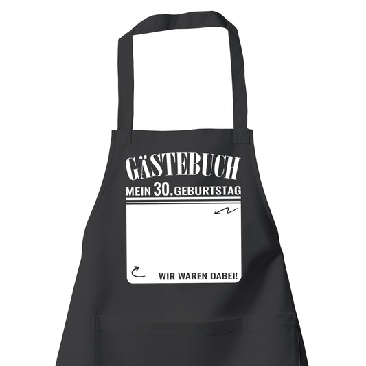 Gästebuch - Mein 30. Geburtstag Wir waren dabei Geschenk Schürze - Fulima
