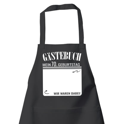 Gästebuch - Mein 70. Geburtstag Wir waren dabei Geschenk Schürze - Fulima