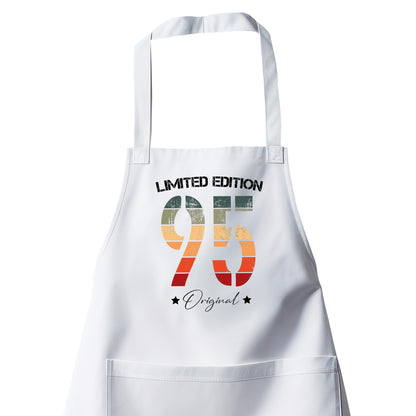 Limited Edition Original Grunge Vintage 95 - Geburtstag Schürze Weiß - Fulima