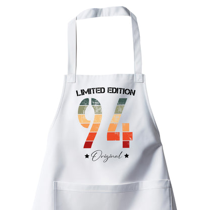 Limited Edition Original Grunge Vintage 94 - Geburtstag Schürze Weiß - Fulima