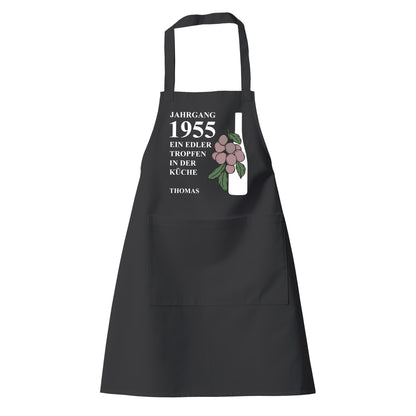 Jahrgang 1955 Edler Tropfen in der Küche - Grill- und Kochschürze - Fulima