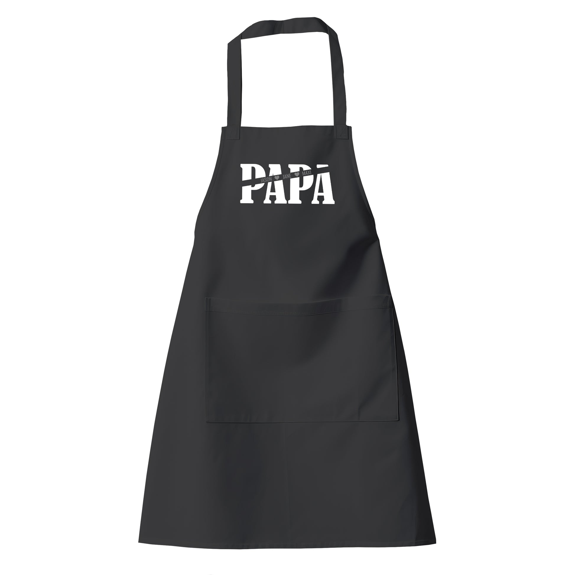 Grillschürze - Papa mit Namen der Kinder und Herzchen - Geschenkidee - Fulima