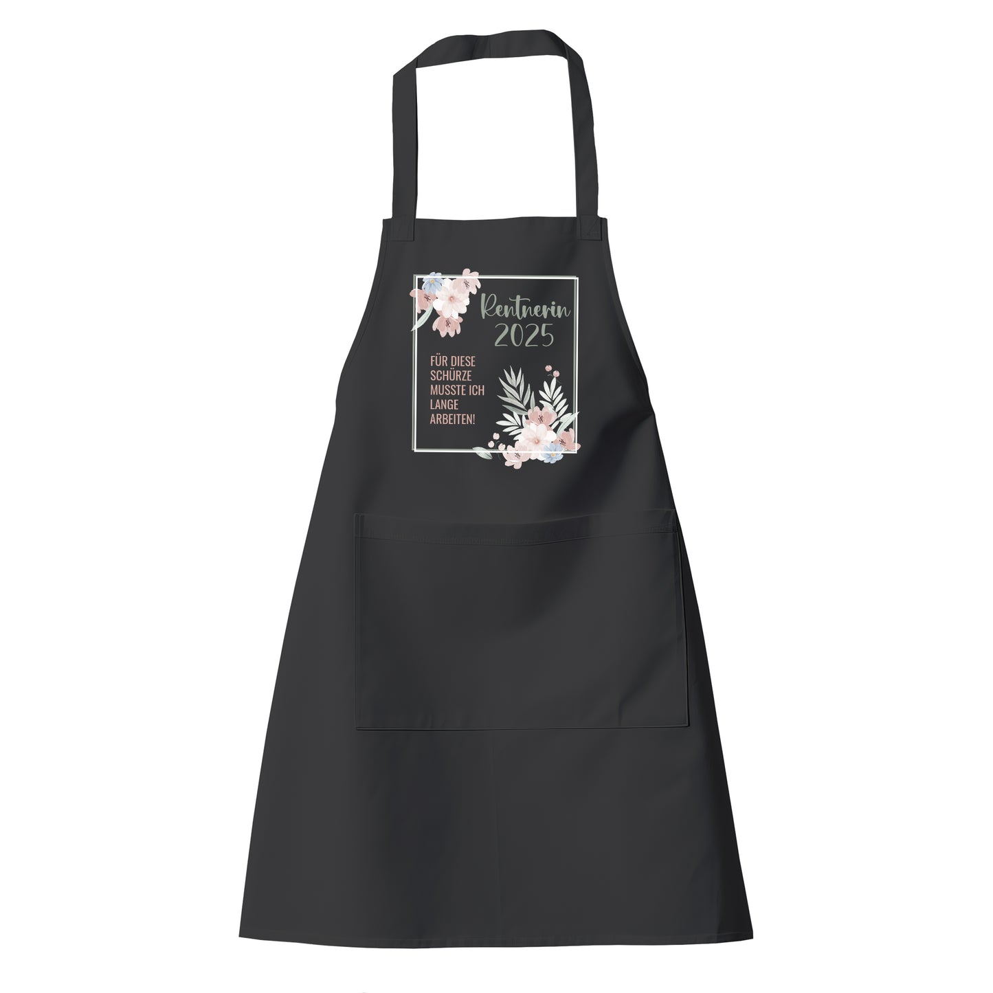 Rentner Grill- Kochschürze - Für diese Schürze musste ich lange arbeiten - Blumenmuster - Fulima