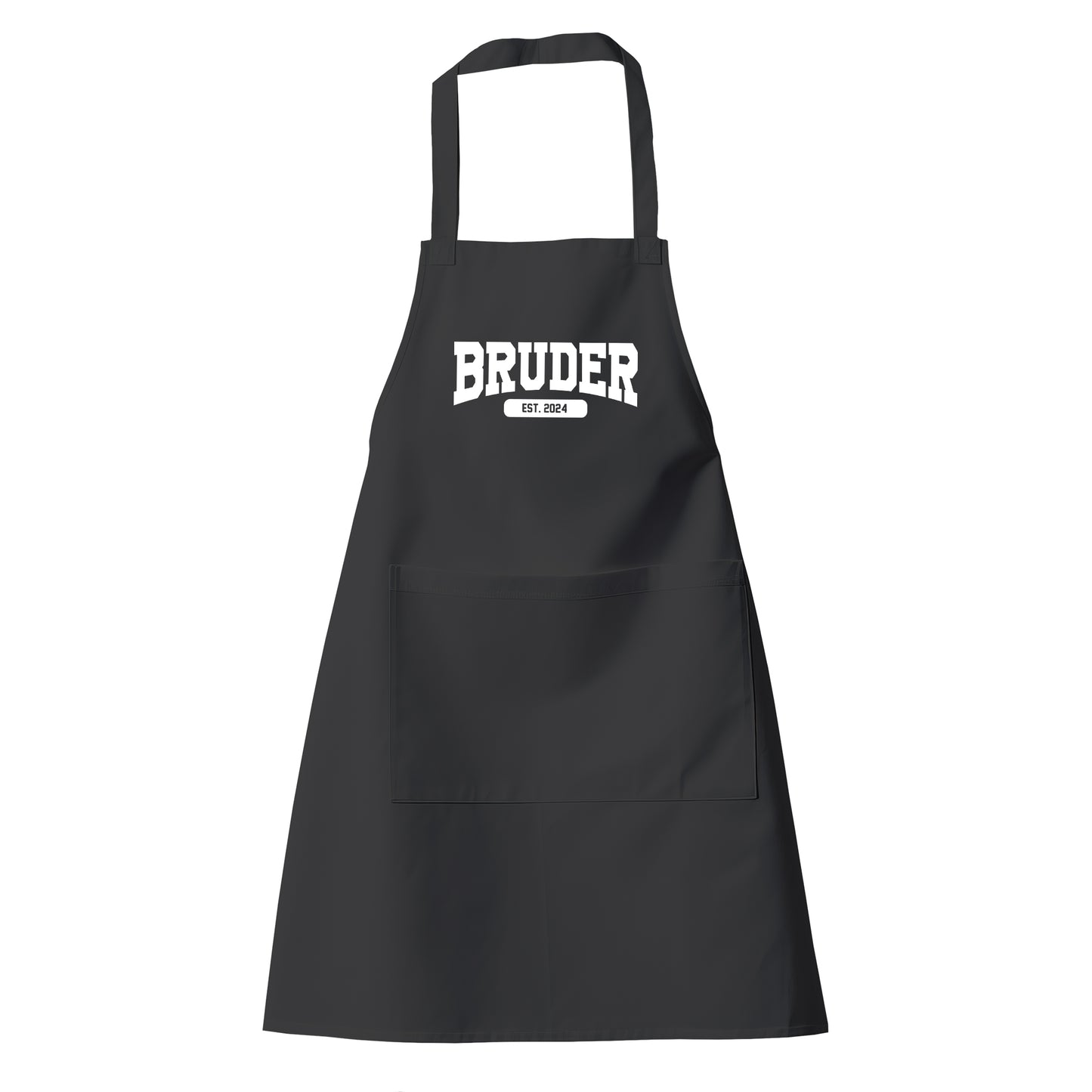Bruder Schürze - Bruder est. Wunschjahr Collage Design - Geschenk - Fulima
