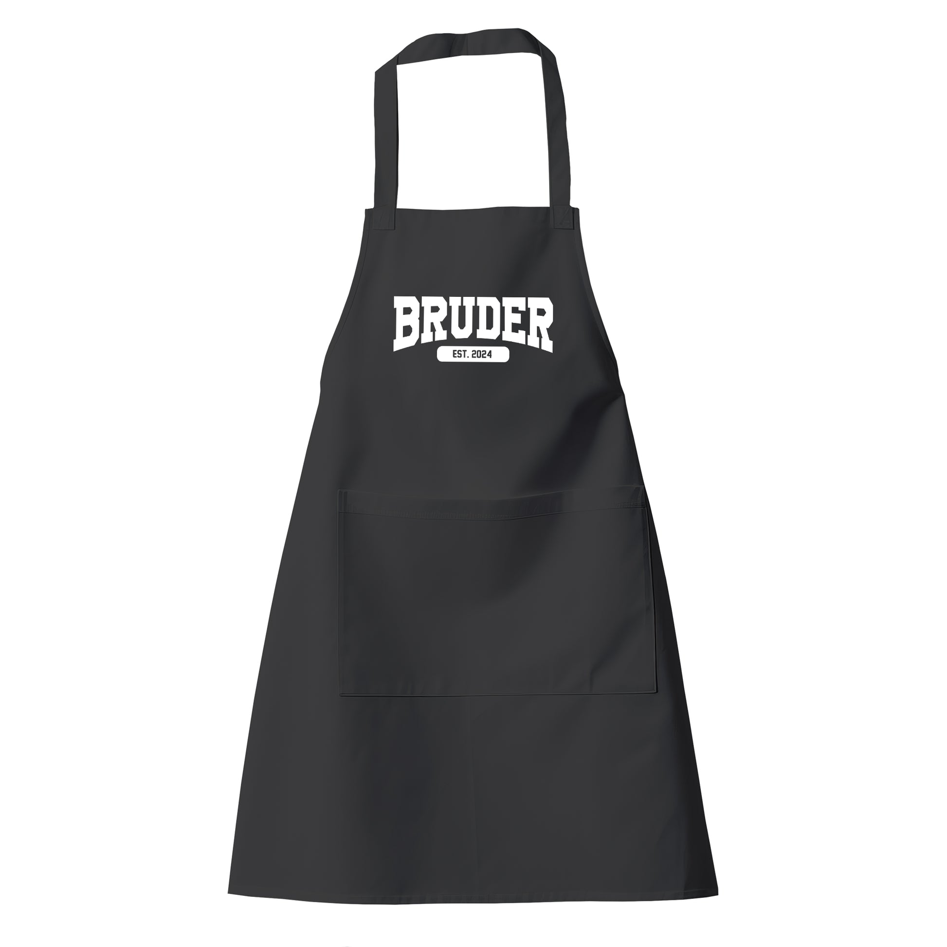 Bruder Schürze - Bruder est. Wunschjahr Collage Design - Geschenk - Fulima