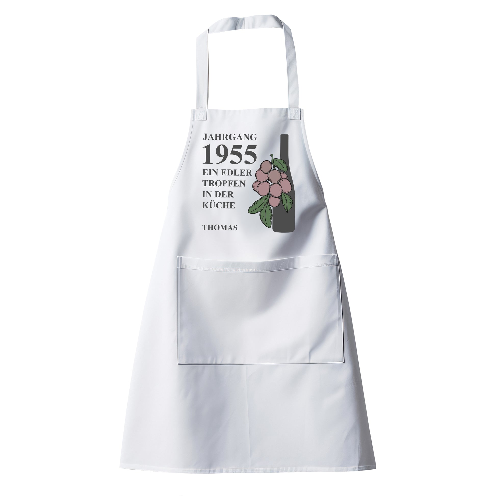 Jahrgang 1955 Edler Tropfen in der Küche - Grill- und Kochschürze - Fulima