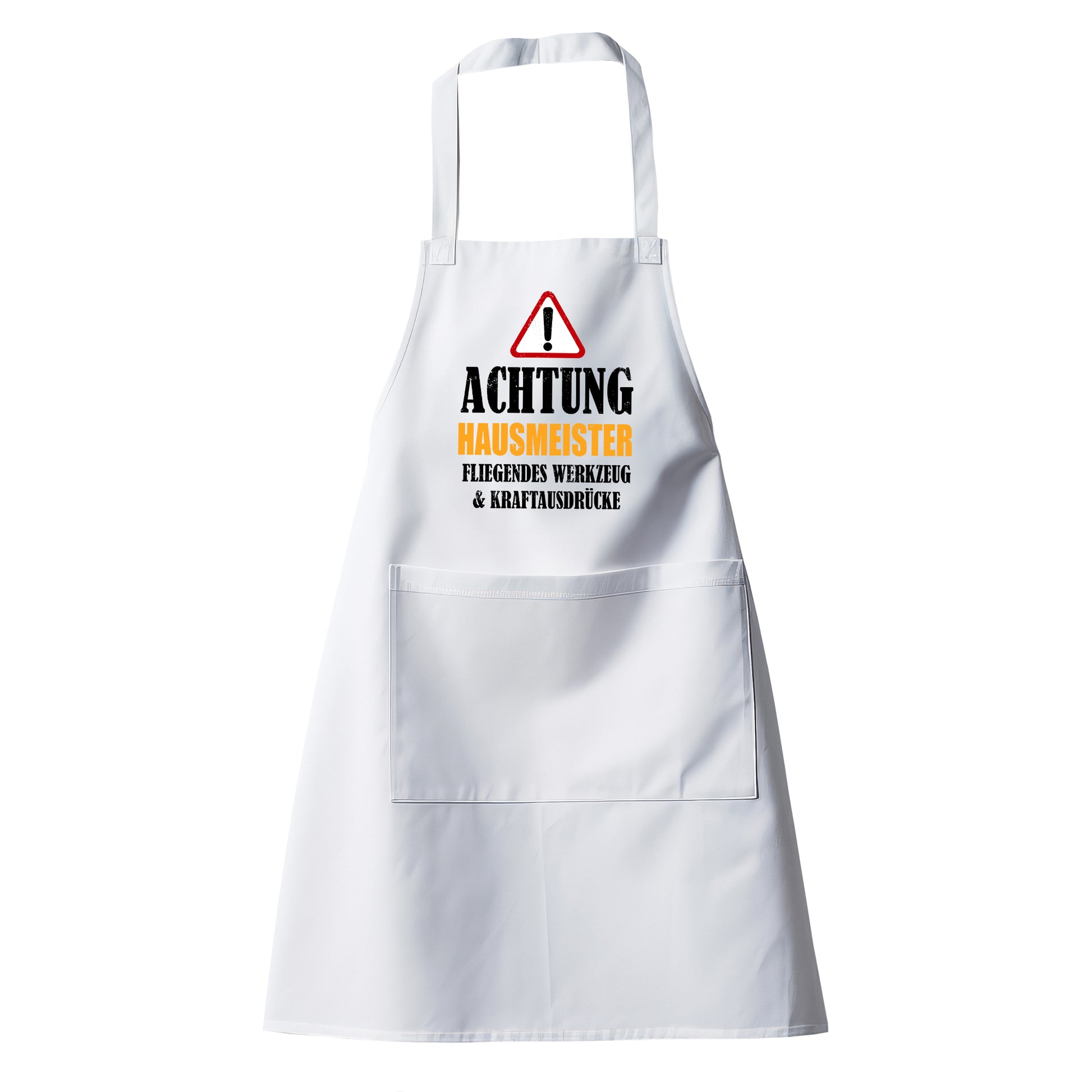 Achtung Hausmeister - Kraftausdrücke - Schürze - Fulima