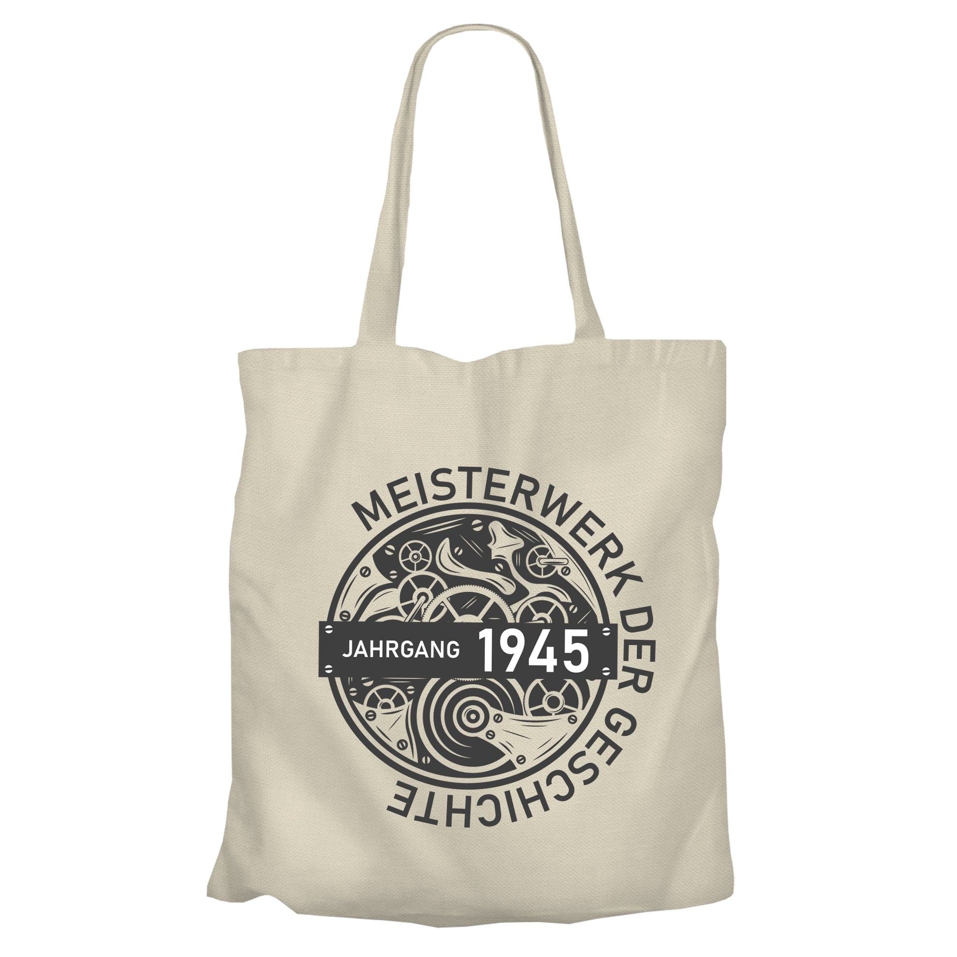 Jahrgang 1945 Meisterwerk der Geschichte - Geburtstag - Einkaufstasche Beige - FULiMA®