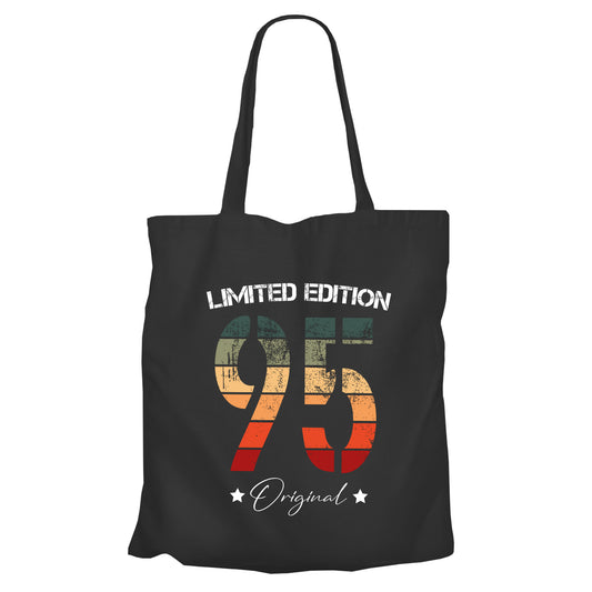 Limited Edition Original Grunge Vintage 95 - Einkaufstasche Schwarz - FULiMA®