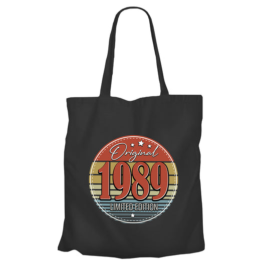 Original Limited Edition 1989 – Vintage - Einkaufstasche Schwarz - Fulima