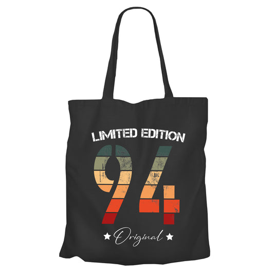 Limited Edition Original Grunge Vintage 94 - Einkaufstasche Schwarz - FULiMA®