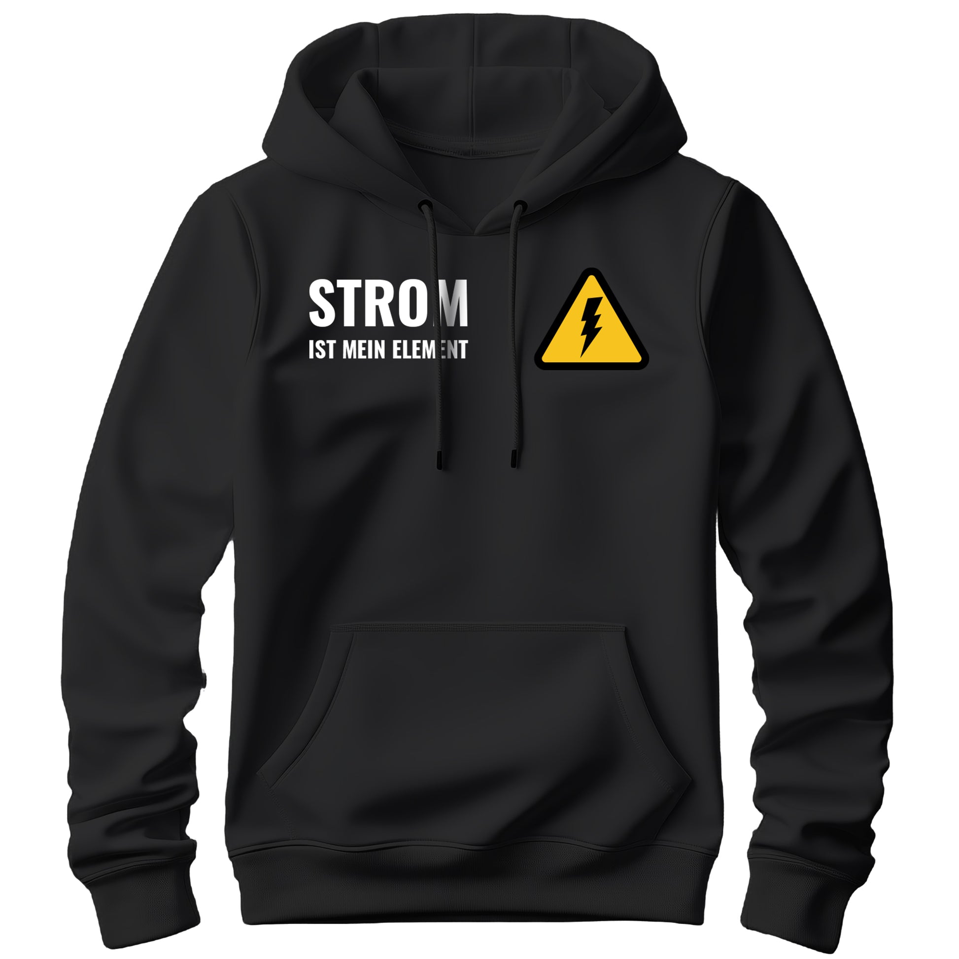 Strom ist mein Element - Elektriker Hoodie Schwarz - FULiMA®