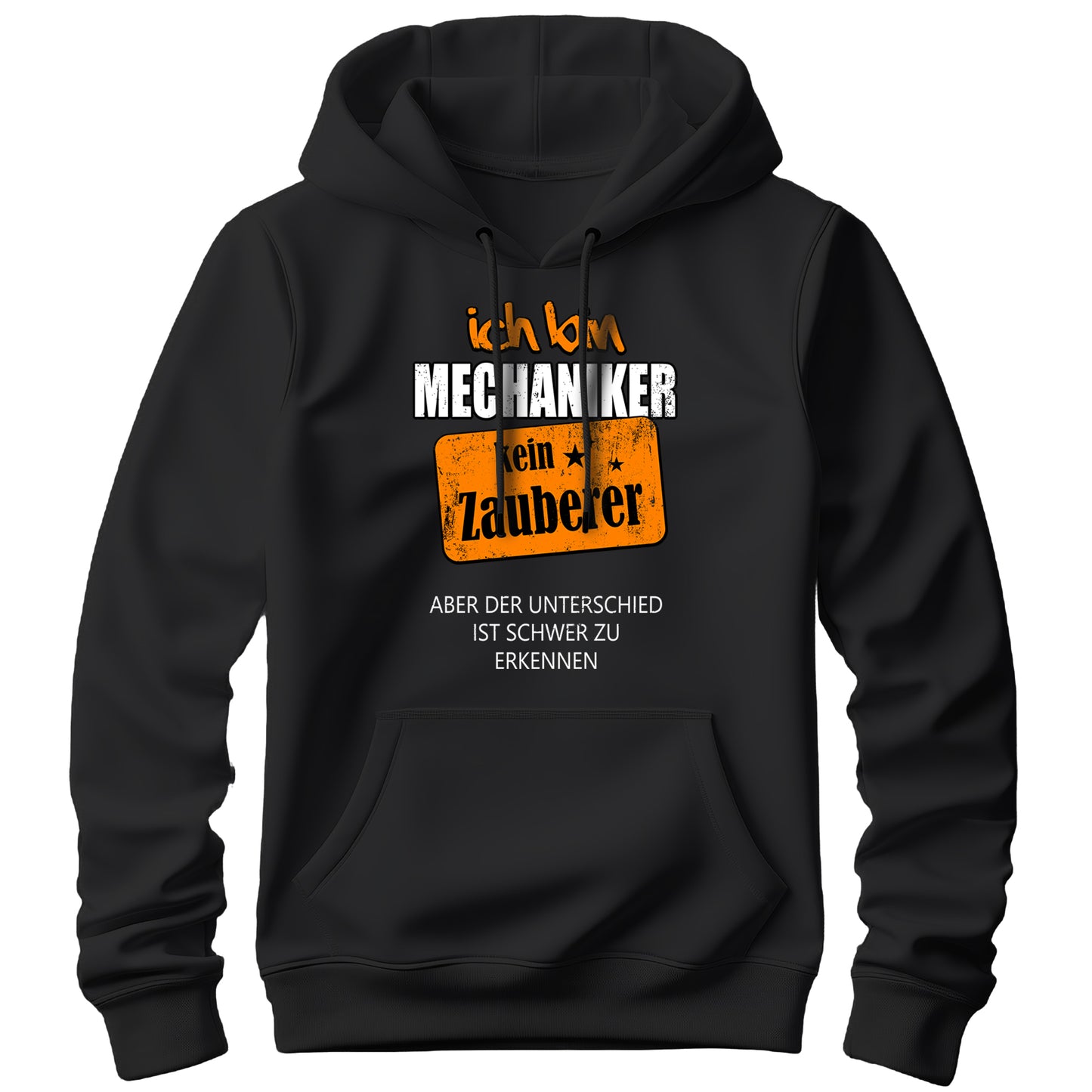 Ich bin Mechaniker kein Zauberer - Hoodie Schwarz - FULiMA®