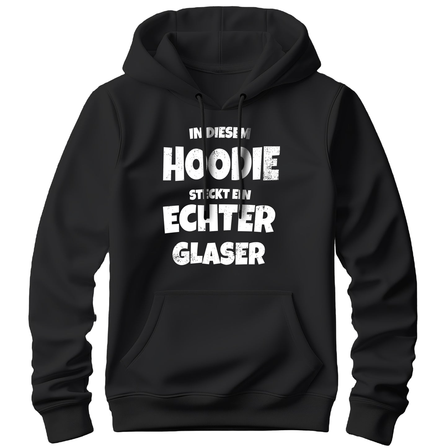In diesem Hoodie steckt ein echter Glaser - Hoodie Schwarz - FULiMA®