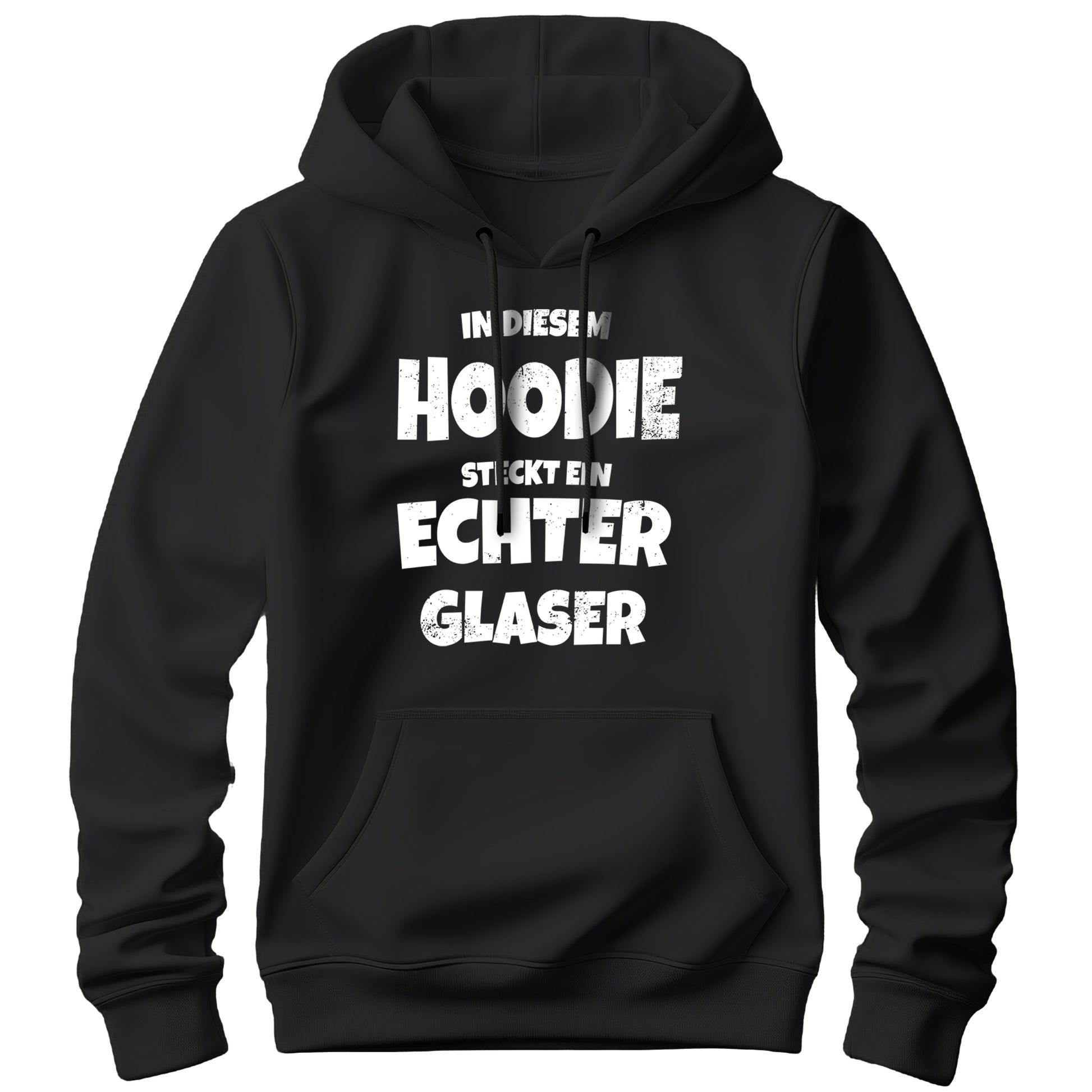 In diesem Hoodie steckt ein echter Glaser - Hoodie Schwarz - FULiMA®
