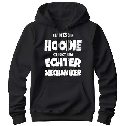In diesem Hoodie steckt ein echter Mechaniker - Hoodie Schwarz - FULiMA®