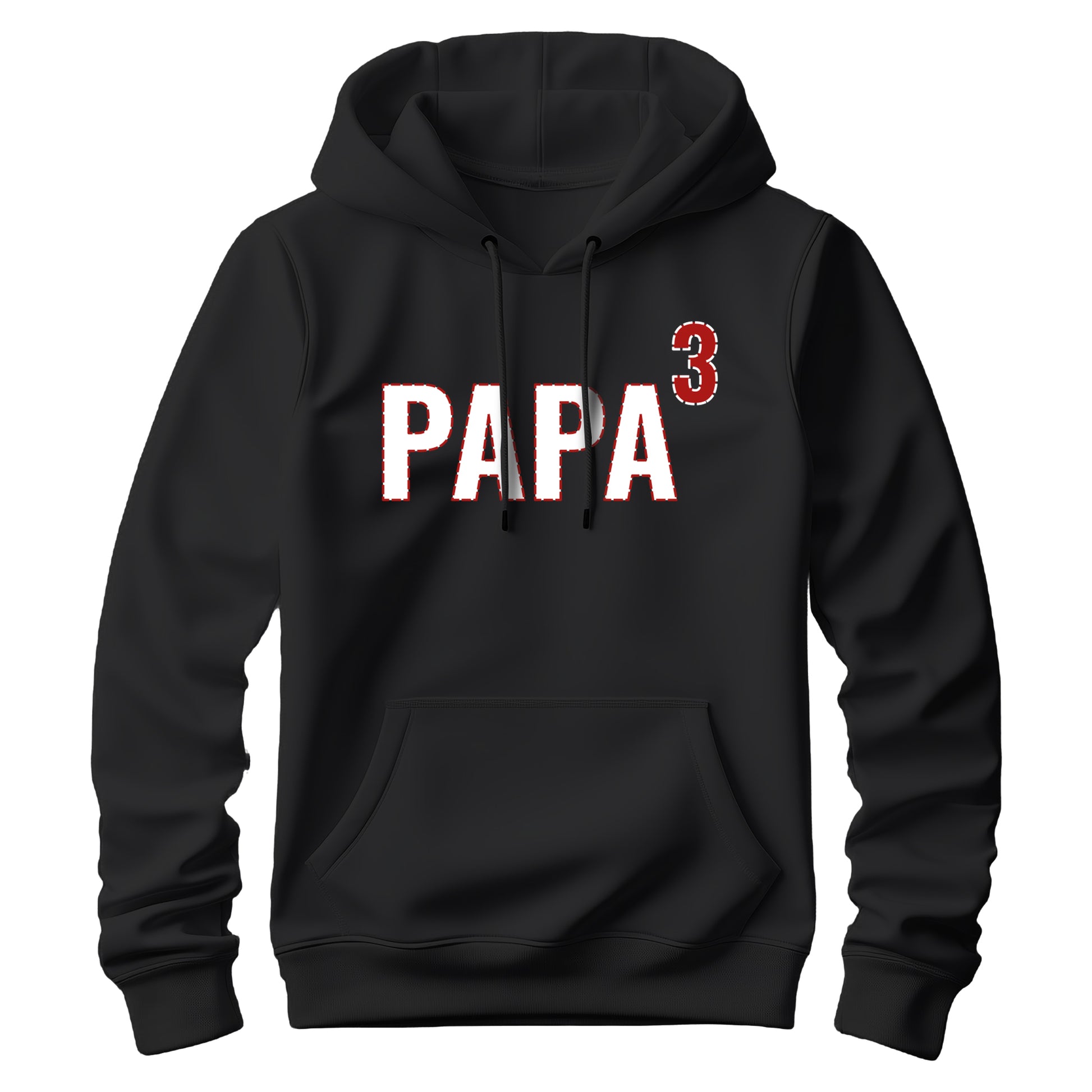 Papa Hoodie - mit Anzahl der Kinder - Papa Geschenk Schwarz - FULiMA®