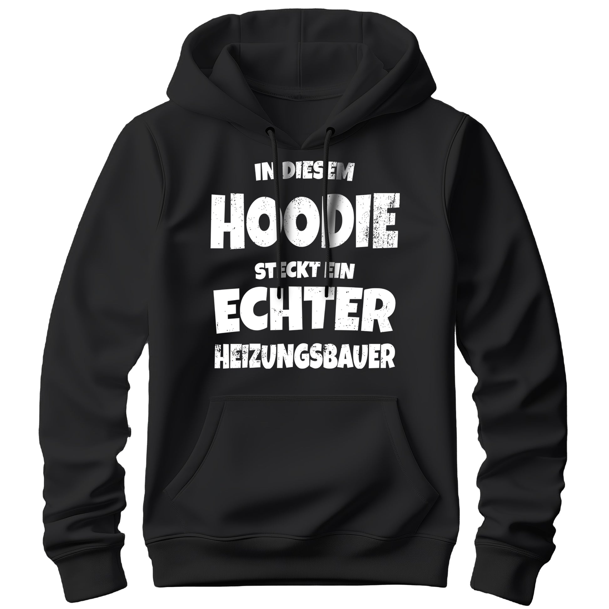 In diesem Hoodie steckt ein echter Heizungsbauer - Hoodie Schwarz - FULiMA®