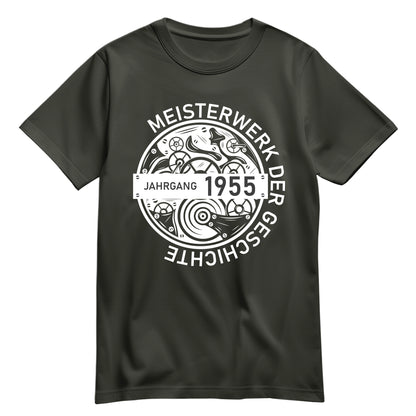 Jahrgang 1955 Meisterwerk der Geschichte - Geburtstag Shirt Khaki - FULiMA®