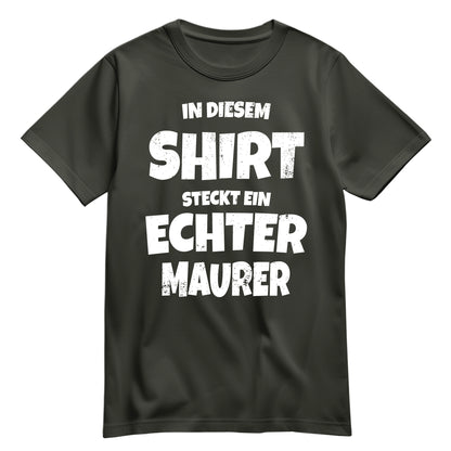 In diesem Shirt steckt ein echter Maurer - Shirt Khaki - FULiMA®