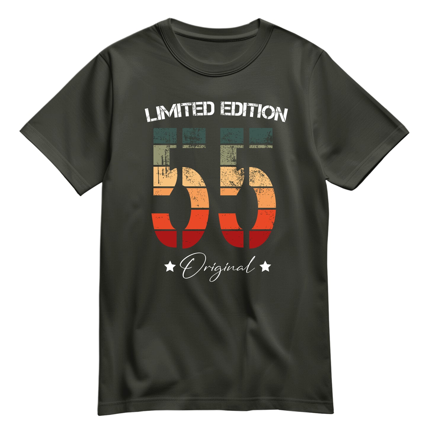 Limited Edition Original Grunge Vintage 55 - Geburtstagsshirt Khaki - FULiMA®