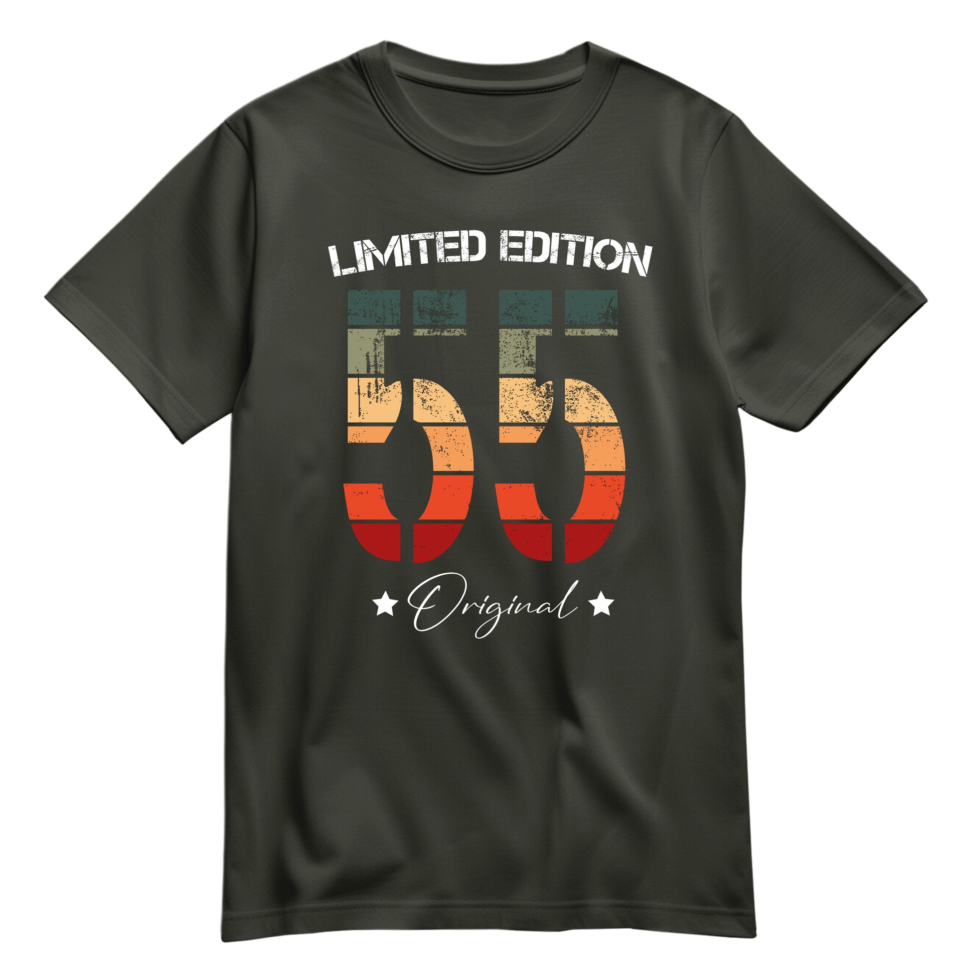 Limited Edition Original Grunge Vintage 55 - Geburtstagsshirt Khaki - FULiMA®