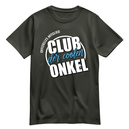 Onkel Shirt - Offizielles Mitglied Club der coolen Onkel - Geschenk Khaki - FULiMA®