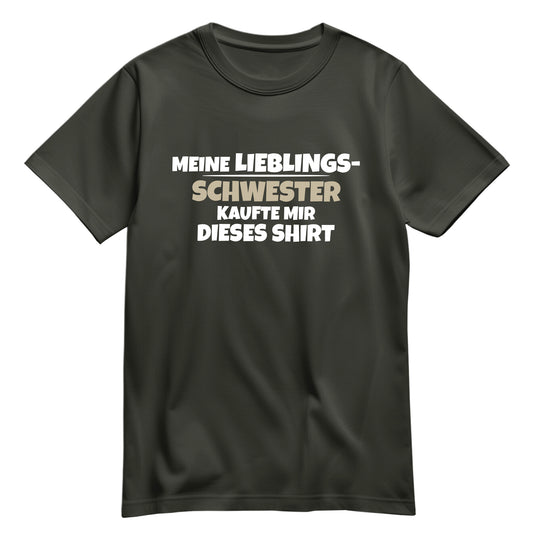 Bruder Shirt - Meine Lieblingsschwester kaufte mir dieses Shirt - Geschenk Khaki - FULiMA®
