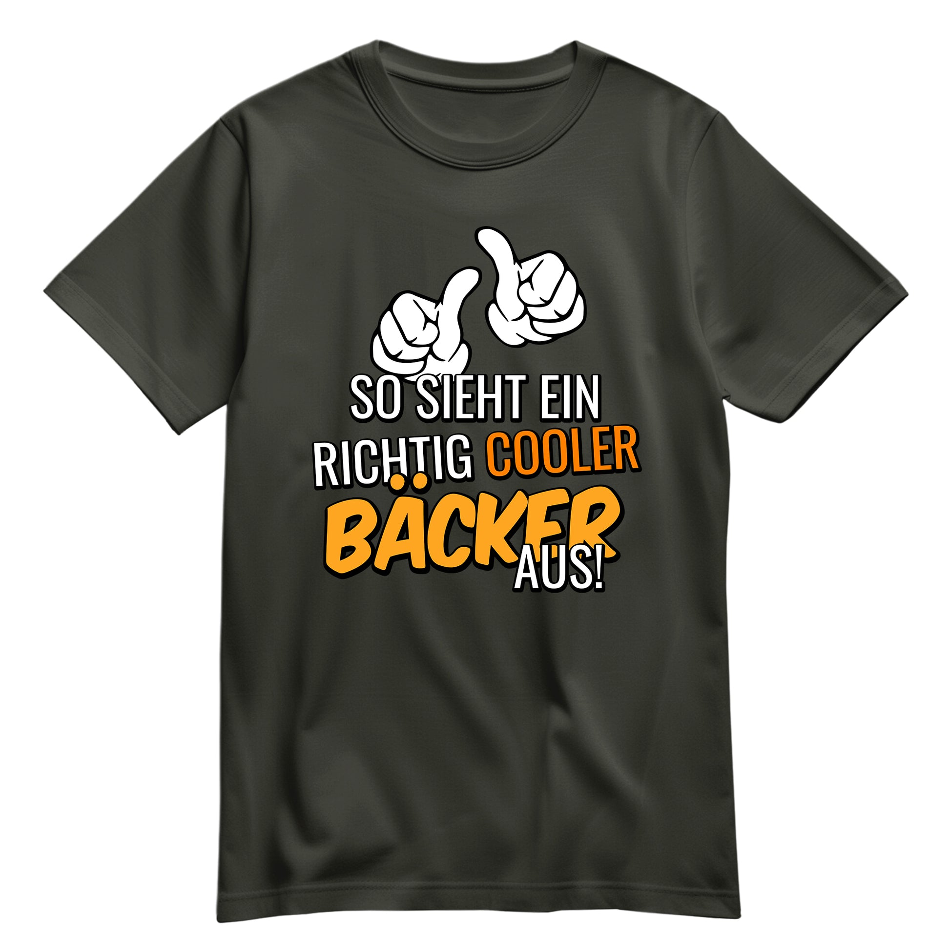 So sieht ein richtig cooler Bäcker aus - Shirt Khaki - FULiMA®