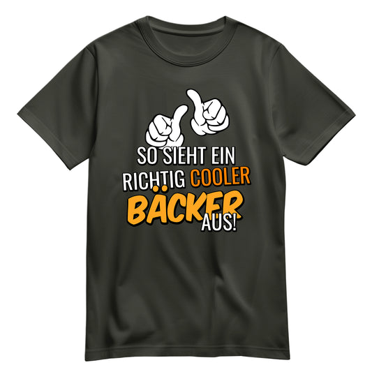 So sieht ein richtig cooler Bäcker aus - Shirt Khaki - FULiMA®
