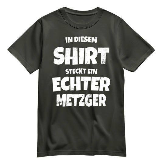 In diesem Shirt steckt ein echter Metzger - Shirt Khaki - FULiMA®