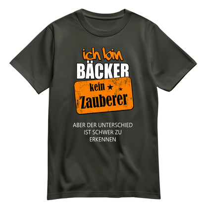 Ich bin Bäcker kein Zauberer - Shirt Khaki - FULiMA®