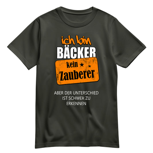 Ich bin Bäcker kein Zauberer - Shirt Khaki - FULiMA®