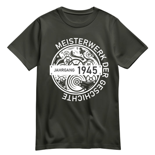 Jahrgang 1945 Meisterwerk der Geschichte - Geburtstag Shirt Khaki - FULiMA®
