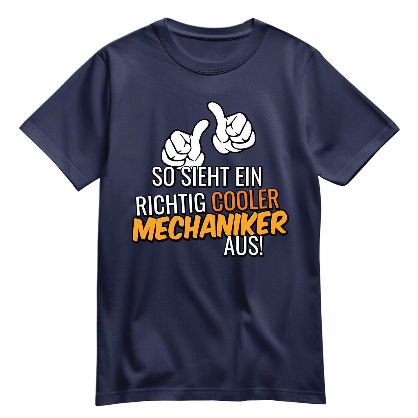 So sieht ein richtig cooler Mechaniker aus - Shirt Navy - FULiMA®