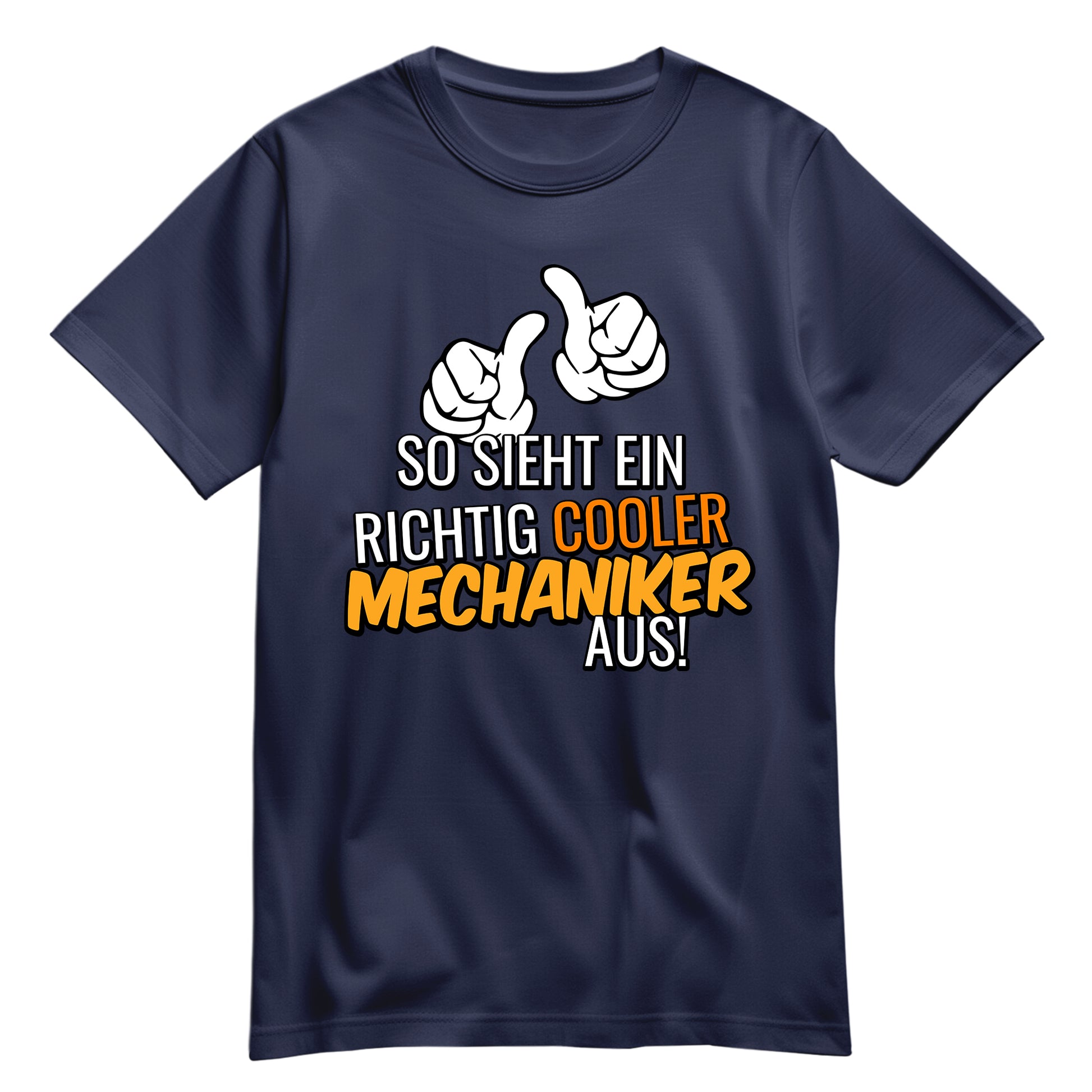 So sieht ein richtig cooler Mechaniker aus - Shirt Navy - FULiMA®
