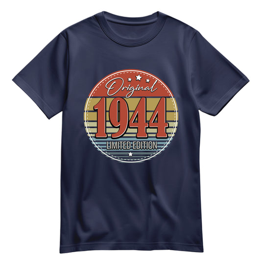 Geburtstagshirt - Original Limited Edition 1944 – Vintage Navy - FULiMA®